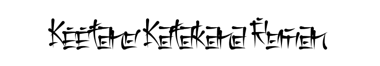 Keetano Katakana Roman font preview
