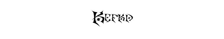 Kefka font preview