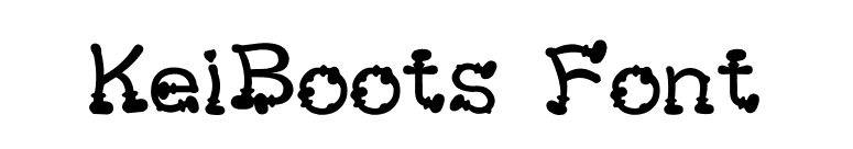 KeiBoots Font font preview