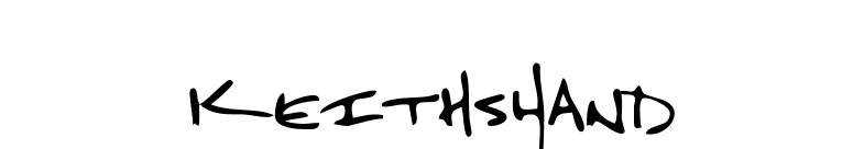 KeithsHand font preview