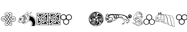 Kells Extras font preview