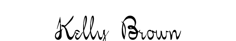 Kelly Brown font preview