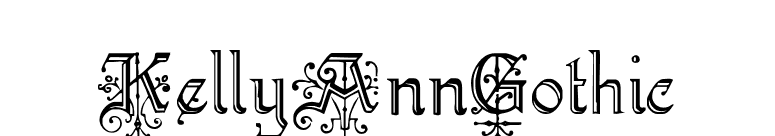 KellyAnnGothic font preview