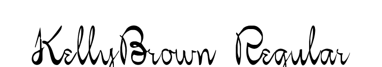 KellyBrown Regular font preview