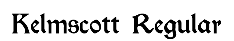 Kelmscott Regular font preview
