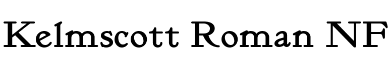 Kelmscott Roman NF font preview