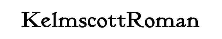 KelmscottRoman font preview