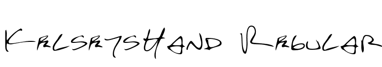 KelseysHand Regular font preview