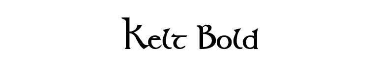 Kelt Bold font preview