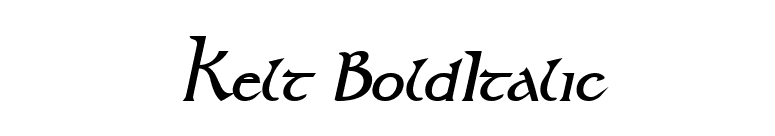 Kelt BoldItalic font preview