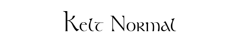 Kelt Normal font preview