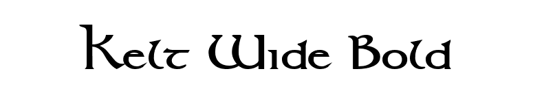 Kelt Wide Bold font preview