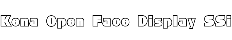 Kena Open Face Display SSi font preview
