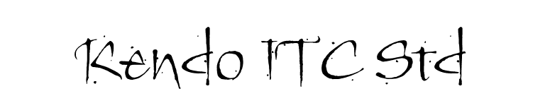 Kendo ITC Std font preview
