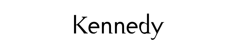 Kennedy font preview