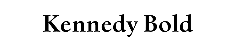 Kennedy Bold font preview
