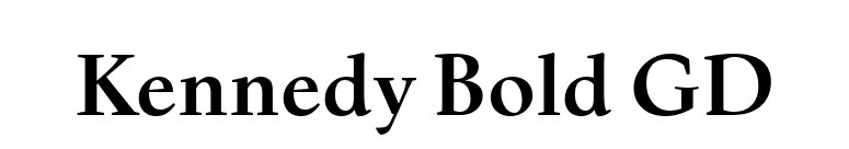 Kennedy Bold GD font preview
