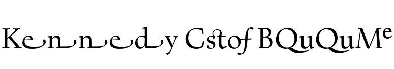 Kennedy Cus Book font preview