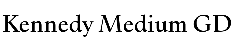Kennedy Medium GD font preview