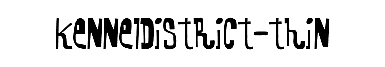 KennelDistrict-Thin font preview