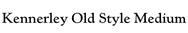 Kennerley Old Style Medium font preview