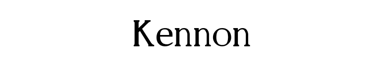 Kennon font preview