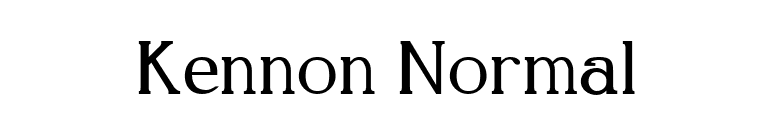 Kennon Normal font preview