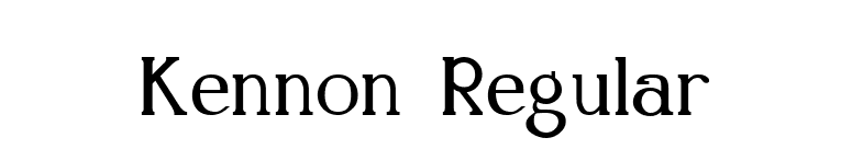 Kennon Regular font preview