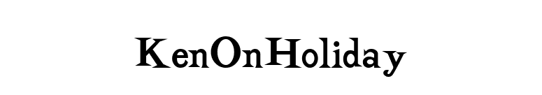 KenOnHoliday font preview