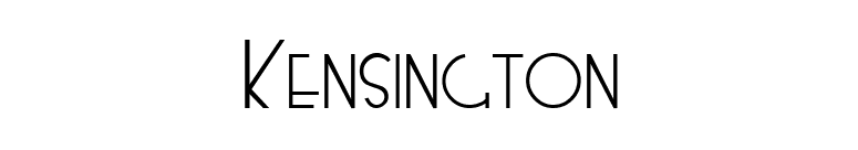 Kensington font preview