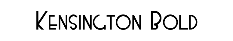 Kensington Bold font preview