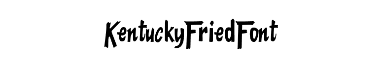KentuckyFriedFont font preview