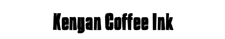 Kenyan Coffee Ink font preview