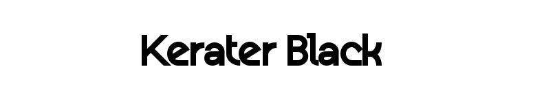 Kerater Black font preview
