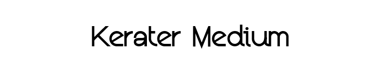Kerater Medium font preview
