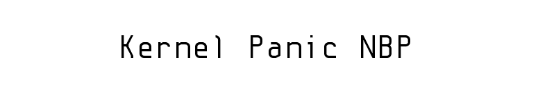 Kernel Panic NBP font preview