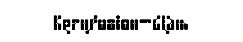Kernfusion-Glam font preview