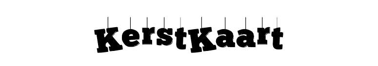 KerstKaart font preview