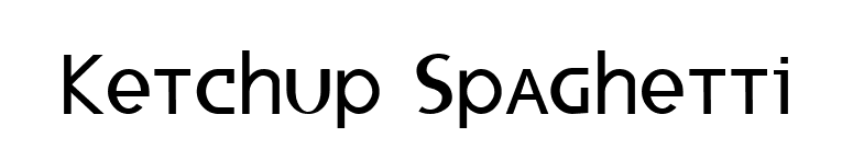 Ketchup Spaghetti font preview