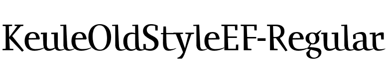 KeuleOldStyleEF-Regular font preview