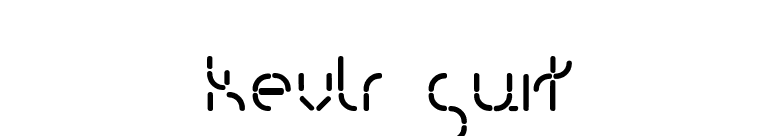 Kevlr Suit font preview