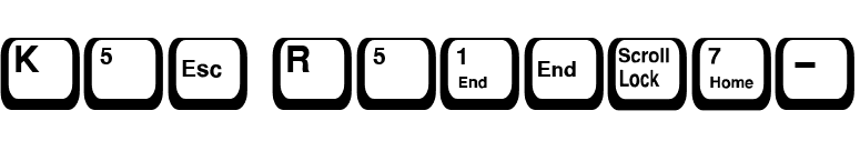 Key Regular font preview