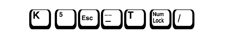 Key-Top font preview