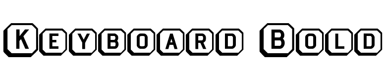 Keyboard Bold font preview