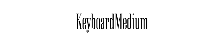 KeyboardMedium font preview