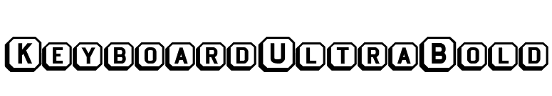 KeyboardUltraBold font preview