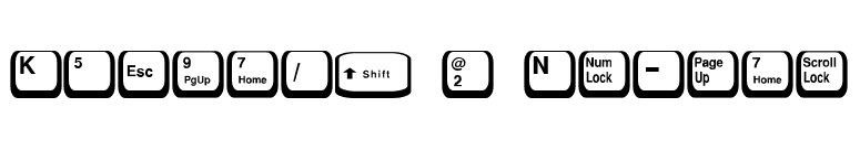 Keycaps 2 Normal font preview