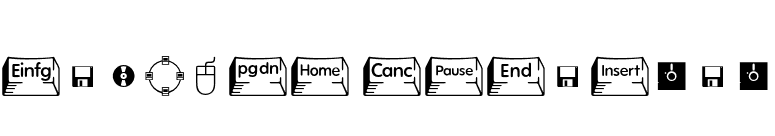 Keycaps Extended font preview