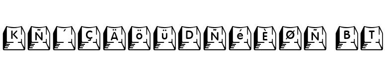 KeycapsDeluxe BT font preview