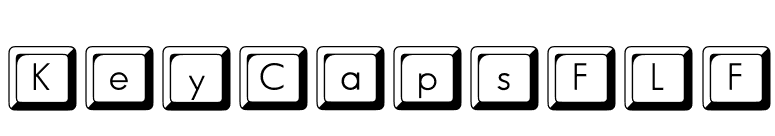 KeyCapsFLF font preview